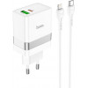 Hoco N21 Topspeed + USB Type-C to Lightning White - зображення 1