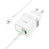 Hoco N21 Topspeed + USB Type-C to Lightning White - зображення 3