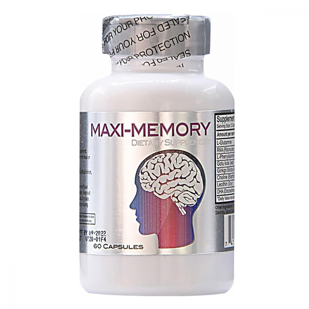 Nu-Health Maxi-Memory активатор памяти и мозга  60 капсул - зображення 1