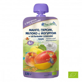   Fleur Alpine Пюре Манго Персик Яблуко з Йогуртом 120 г