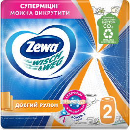   Zewa Бумажные полотенца Wisch Weg Design 2 рулона (7322540973112)