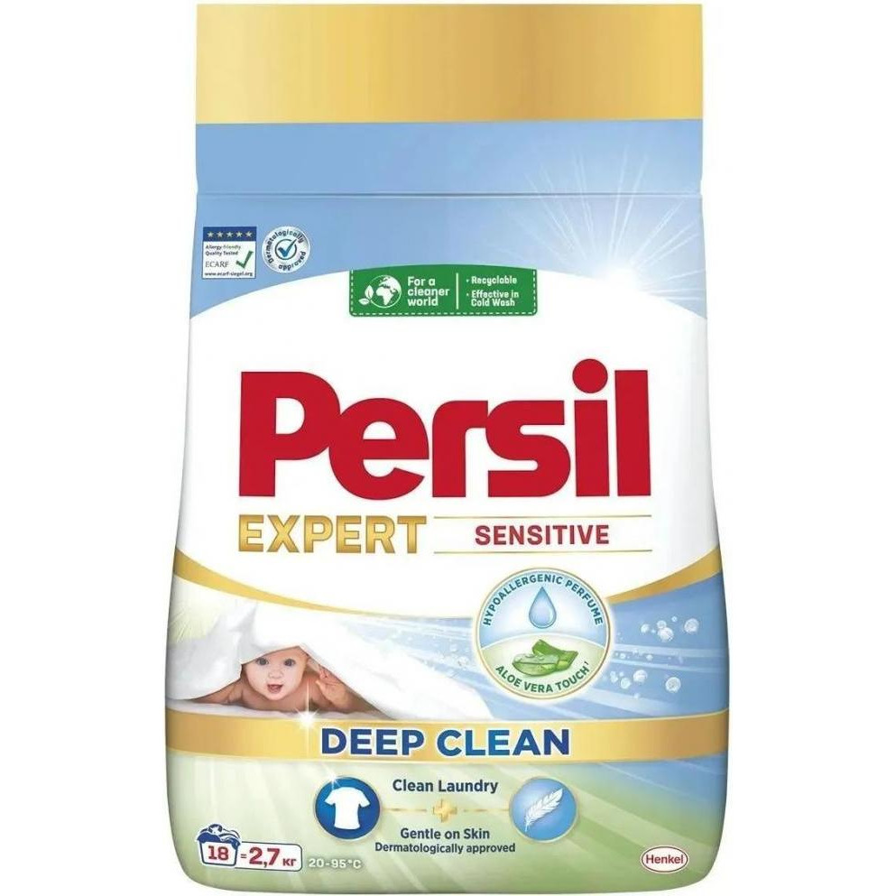 Persil Засіб мийний синтетичний Sensitive Expert Deep Clean , 2.7 кг (9000101804836) - зображення 1