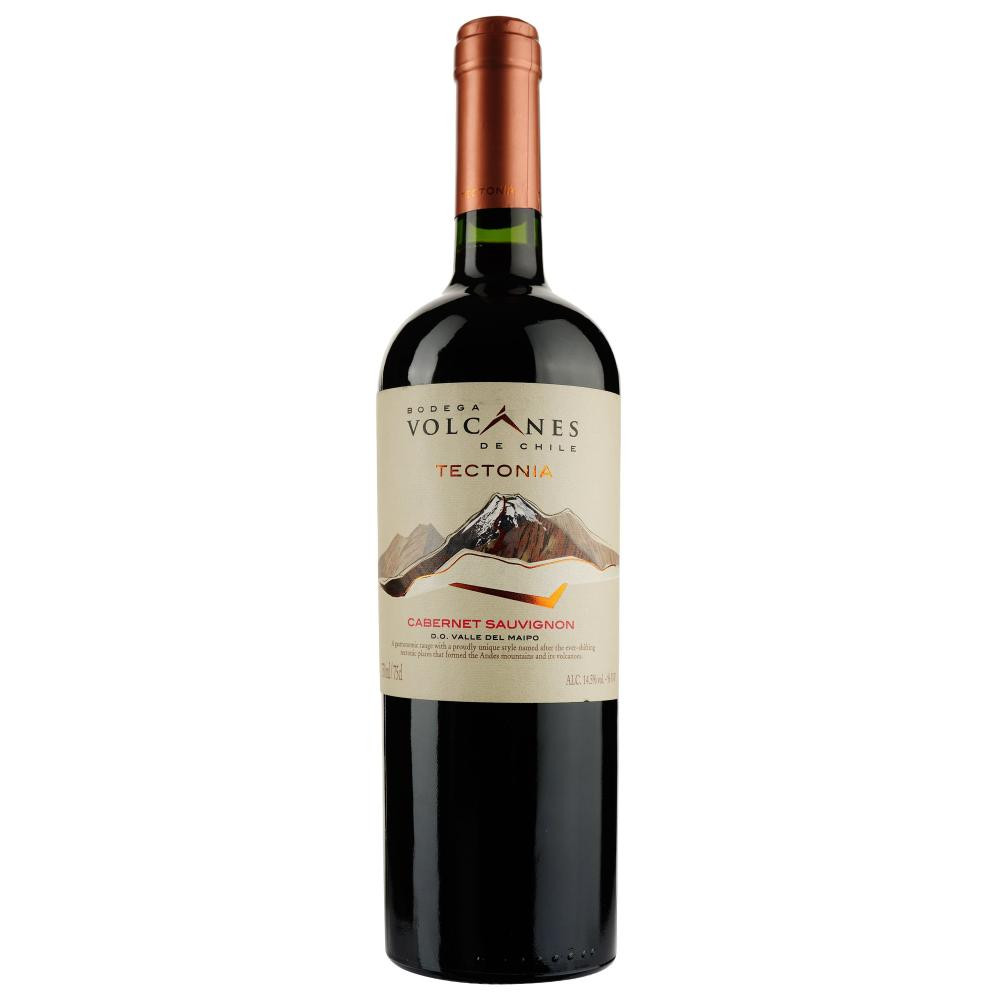 Bodega Volcanes de Chile Вино Volcanes de Chile Tectonia Cabernet Sauvignon, 0,75 л (7804315006558) - зображення 1