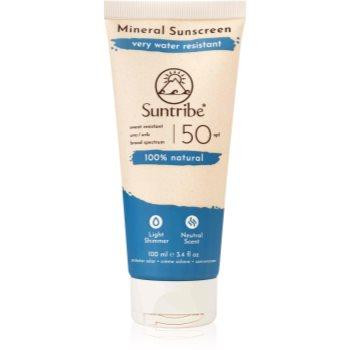 Suntribe Mineral Sunscreen мінеральний захисний крем для обличчя та тіла SPF 50 100 мл - зображення 1