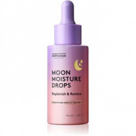   delhicious MOON MOISTURE DROPS поживна сироватка на основі олійки для регенерації та відновлення шкіри 40 мл