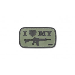   101 Inc. Patch 101 Inc. 3D I Love My M4 - Green OD (15949)