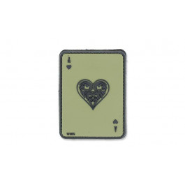   101 Inc. Patch 101 Inc. 3D Ace Of Hearts - Green OD (16133)