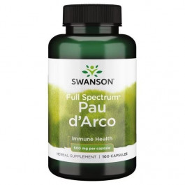   Swanson Premium Full Spectrum Pau d'Arco 100 Capsules