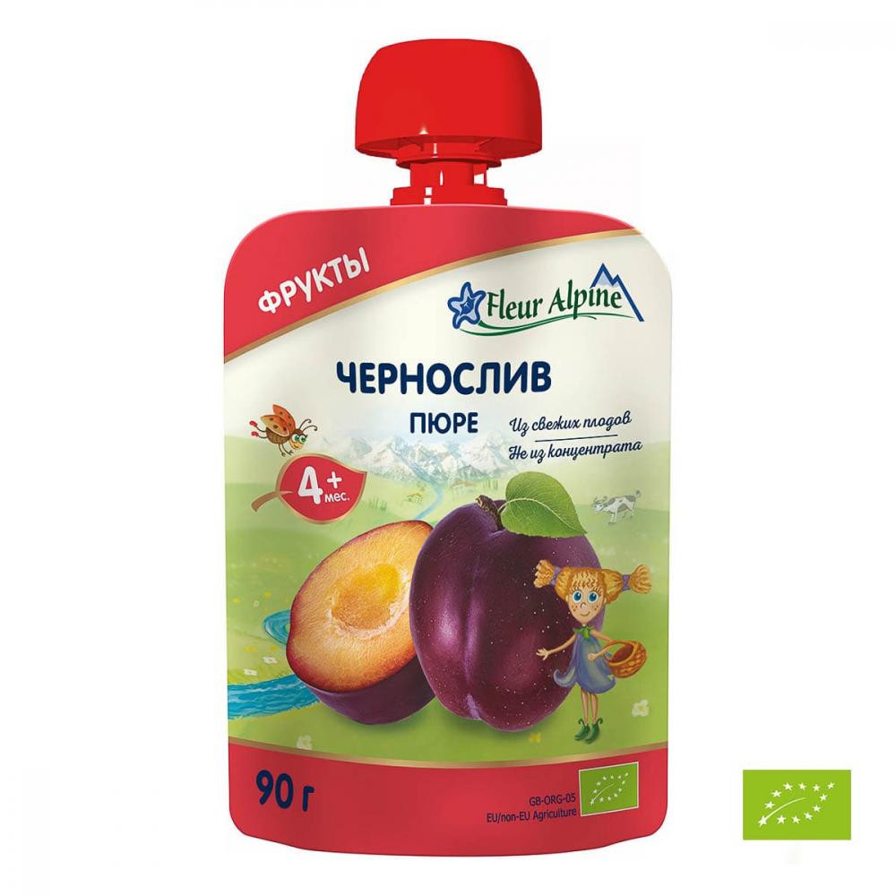 Fleur Alpine Пюре Organic Чернослив 90 г - зображення 1