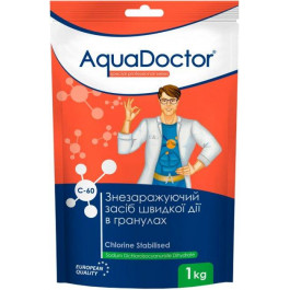   AquaDOCTOR C60-1, Швидкий (шоковий) Хлор в гранулах, 1кг