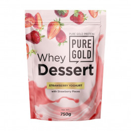   Pure Gold Protein Whey Dessert 750 g /25 servings/ Strawberry Yoghurt