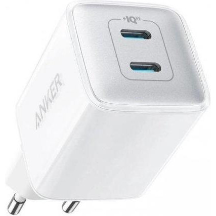 Anker PowerPort 521 Nano Pro 40W 2xUSB-C PIQ3.0 White (A2038G21) - зображення 1