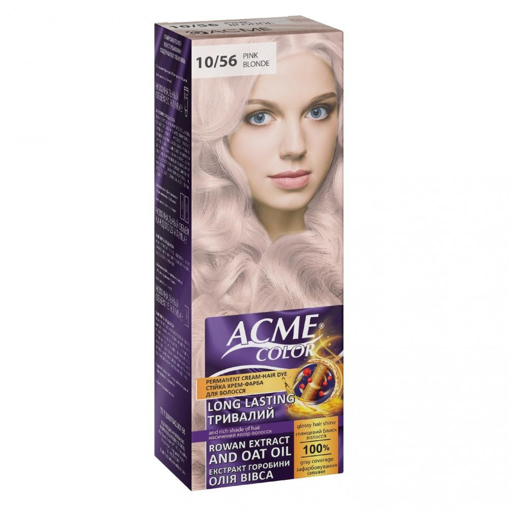 Acme color Крем-фарба  Color EXP Рожевий блонд 10/56 115 мл (4823115500120) - зображення 1