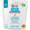 Brit Care Grain-free Junior Large Breed Salmon 1 кг (172199) - зображення 1