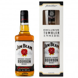   Jim Beam Віскі with glass, 0.7 л (5060045588241)