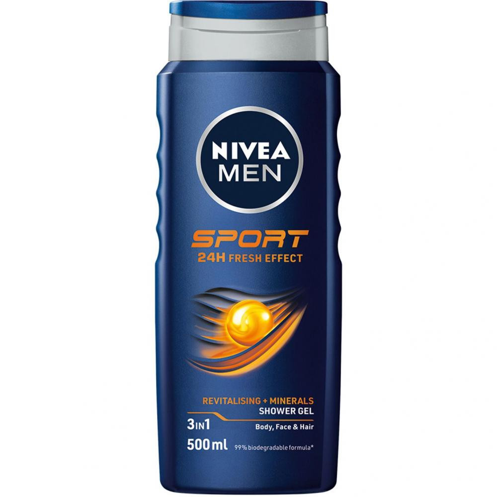 Nivea Гель для душа  Men Спорт мужской с ароматом лайма 500 мл (4005900054340) - зображення 1