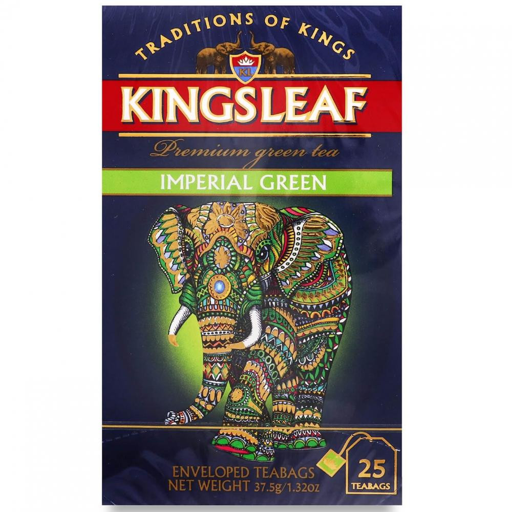 Kingsleaf Чай зелений  Imperial green, конверт, 25*1,5 г (4792252942554) - зображення 1