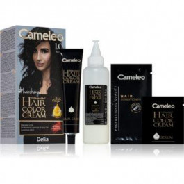   Delia Cosmetics Cameleo Omega перманентна фарба для волосся відтінок 1.0 Black