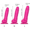 Strap-On-Me Sliding Skin Realistic Dildo Fuchsia - L (SO6257) - зображення 4