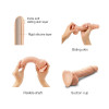 Strap-On-Me Sliding Skin Realistic Dildo Vanille - S (SO6251) - зображення 3