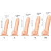 Strap-On-Me Sliding Skin Realistic Dildo Vanille - L (SO6261) - зображення 4