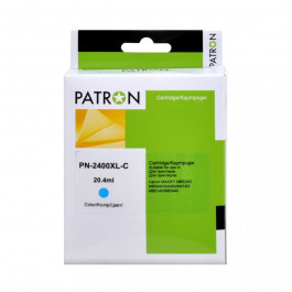   Patron Картридж Canon PGI-2400 XL 9274B001 1800 стр, голубой (PN-2400XL-C)