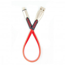   DENGOS USB-Lightning 0.25m Red (PLS-L-SHRT-PLSK-RED)