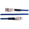 DENGOS USB-USB Type-C 0.25m Blue (PLS-TC-SHRT-PLSK-BLUE) - зображення 4