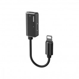   REMAX Enjoy 2-in-1 Double LT cable RL-LA02i Black