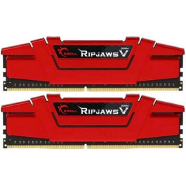   G.Skill 8 GB (2x4GB) DDR4 2400 MHz Ripjaws V Blazing Red (F4-2400C17D-8GVR)