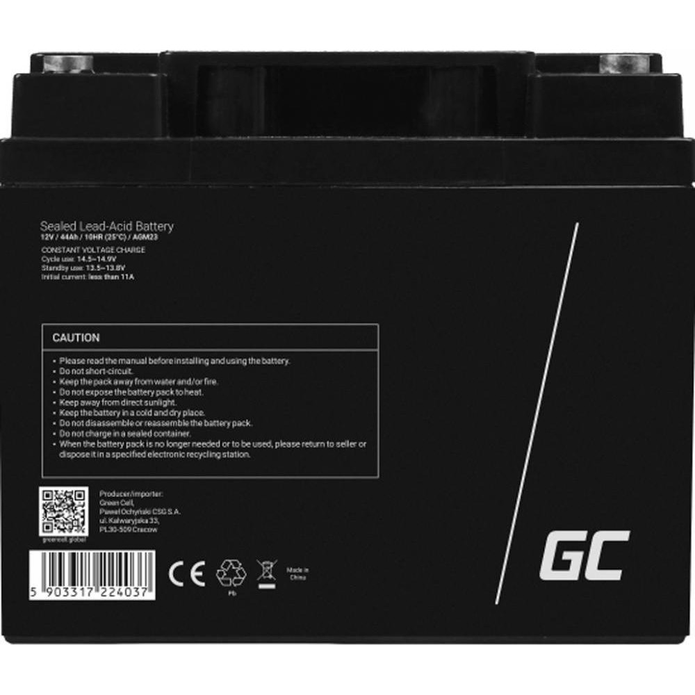 Green Cell AGM23 12V 44Ah - зображення 1