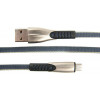 DENGOS USB-microUSB 0.25m Grey (PLS-M-SHRT-PLSK-GREY) - зображення 2