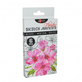   Santi Маркери sketch, Floristics, набір 6 шт., для художніх робіт (390569)