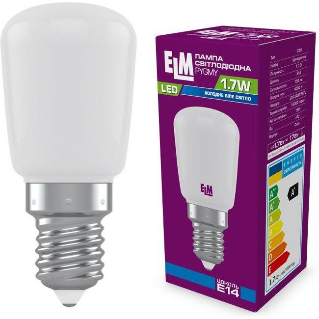 ELM LED 1,7W E14 4000K Pygmy для холодильников (18-0193) - зображення 1