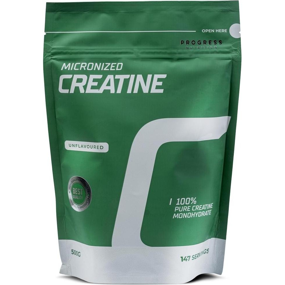 Progress Nutrition 100% Creatine Monohydrate 500 g /147 servings/ Unflavored - зображення 1