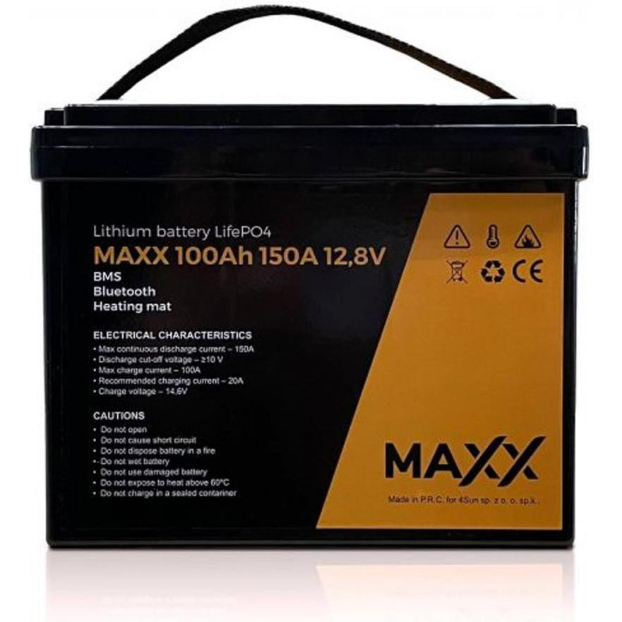 MAXX Battery LiFePO4  12,8V 100Ah BMS - зображення 1