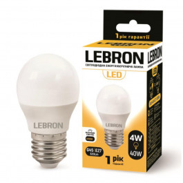   Lebron LED L-G45 4W Е27 4100K 320Lm 240° (LEB 11-12-42)