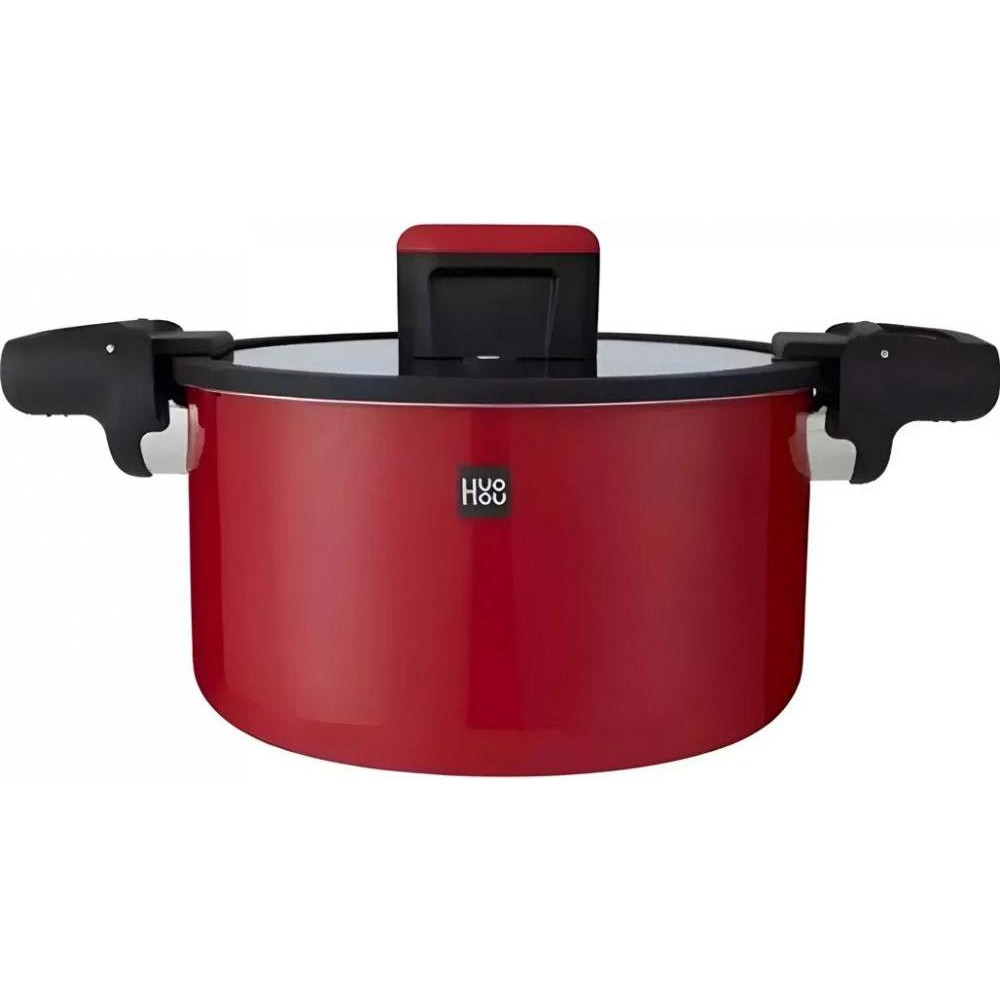 Xiaomi HUOHOU Stainless Steel Enamel Micro Pressure Cooker Red 6л (HU0160) - зображення 1