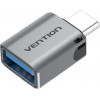 Vention USB-C to USB Type-A Gray (CDQH0) - зображення 1