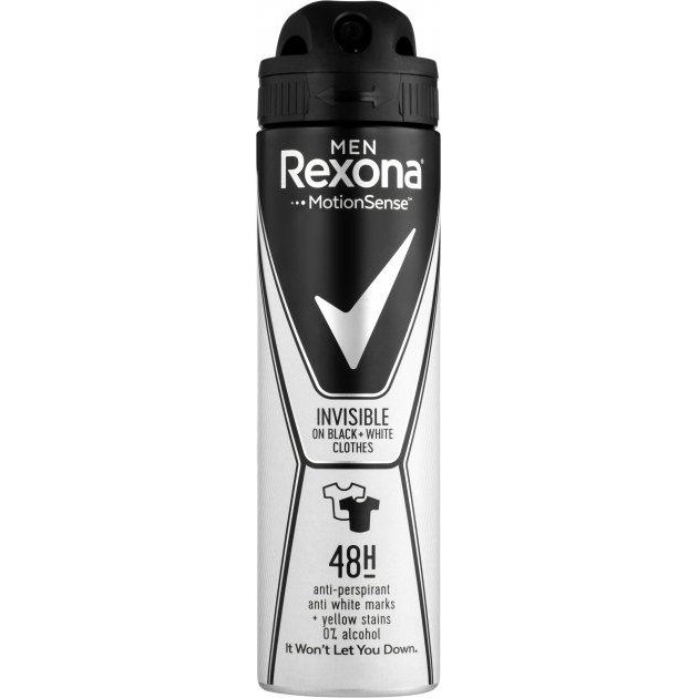 Rexona Дезодорант-антиперспирант  Невидимый на черном и белом 150 мл (8717163663516) - зображення 1