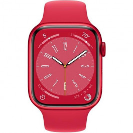   Apple Watch Series 8 GPS + Cellular 41mm PRODUCT RED Al. Case w. PRODUCT RED S. Band - M/L (MNV63)