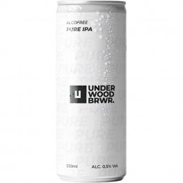   Underwood Brewery Пиво безалкогольне  Pure IPA світле 0.5% 0.33 л з/б (4820224361017)