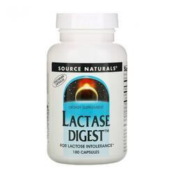   Source Naturals Лактаза (Lactase Digest), , 180 капсул, (SNS-02368)