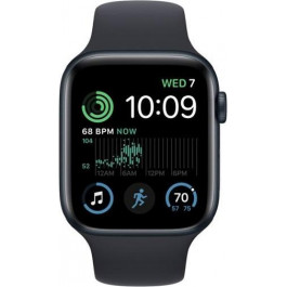   Apple Watch SE 2 GPS 44mm Midnight Aluminium Case with Midnight Sport Band M/L (MRE93)