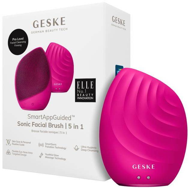 Geske Sonic Facial Brush 5 in 1 magenta - зображення 1