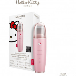   Geske MicroCurrent Skin Scrubber & Blackhead Remover 9 in 1 by Hello Kitty pink