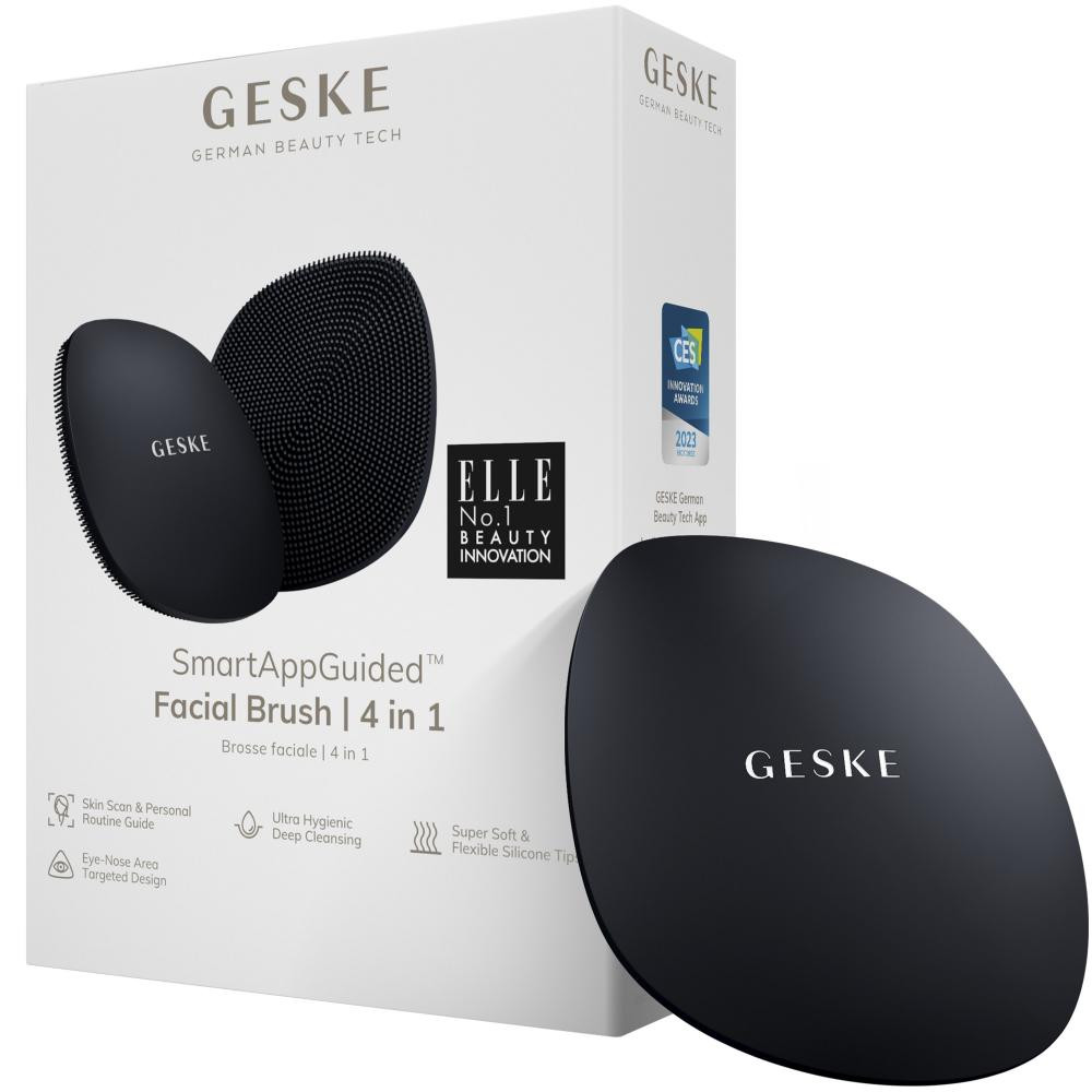 Geske Facial Brush 4 in 1 black suction mount - зображення 1