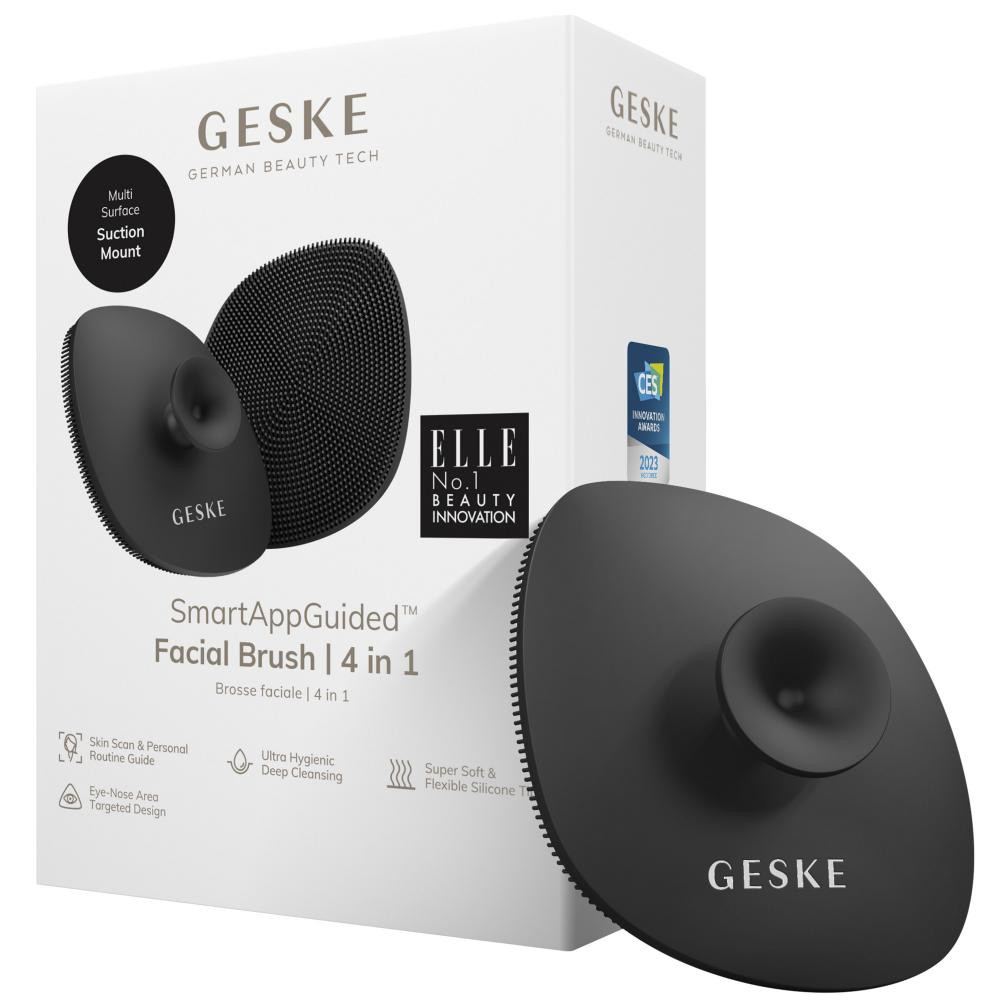 Geske Facial Brush 4 in 1 gray suction mount - зображення 1