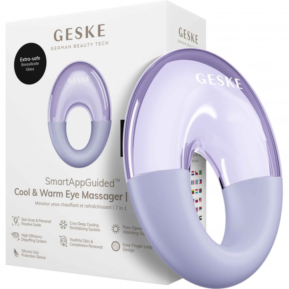 Geske Cool & Warm Eye Massager 7 in 1 purple - зображення 1