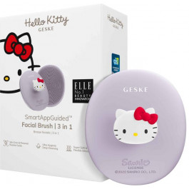   Geske Facial Brush З in 1 by Hello Kitty purple suction mount